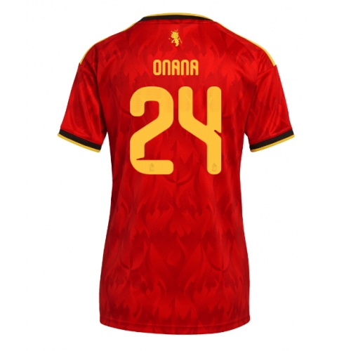 Billige Fotballdrakt Belgia Amadou Onana #24 Replika Hjemmedrakt Dame VM 2026 Kortermet Billige Fotballdrakt Belgia Amadou Onana #24 Replika Hjemmedrakt Dame VM 2026 Kortermet